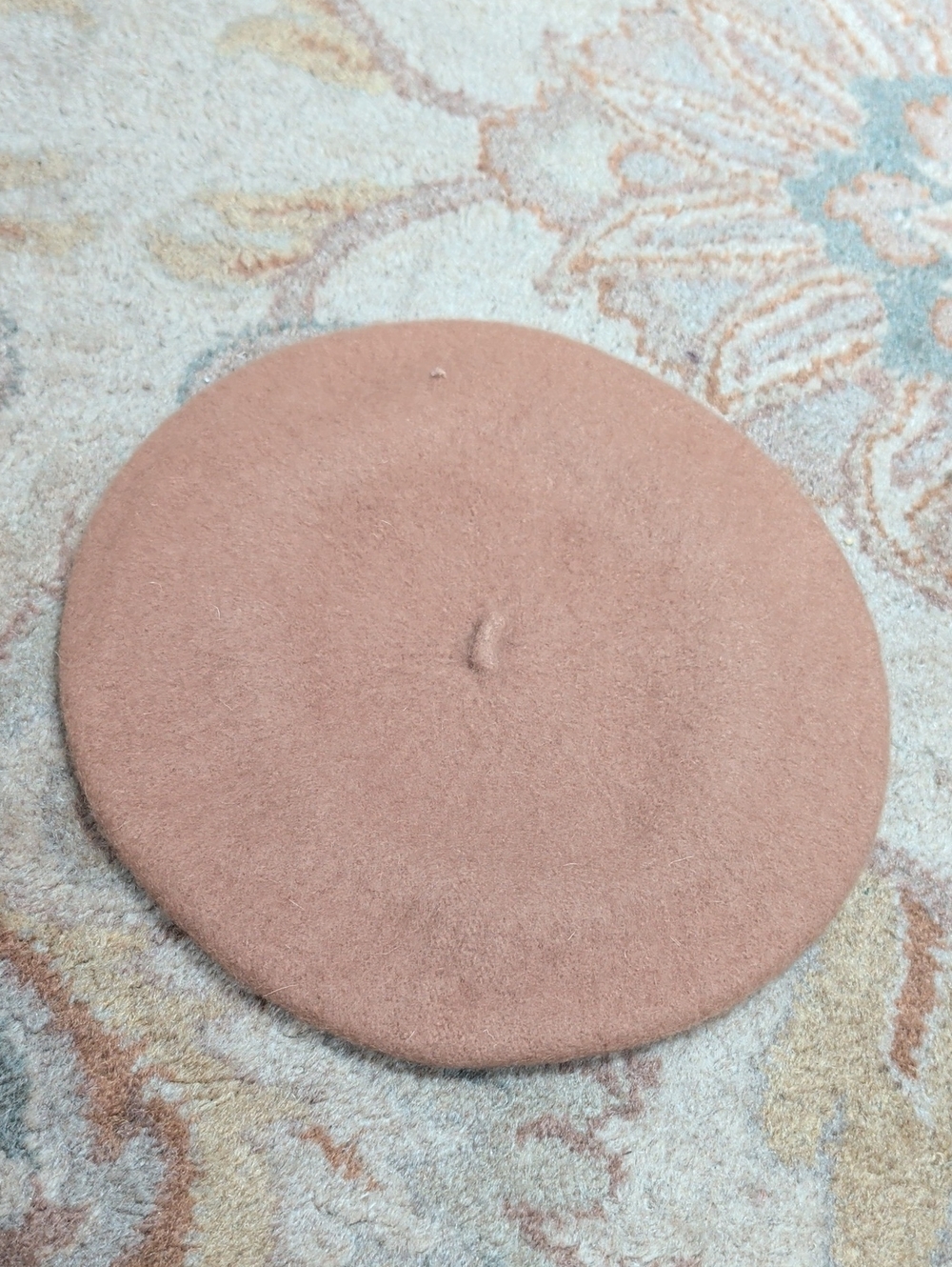 Classic Women’s Wool Beret In Caramel Brown Tan